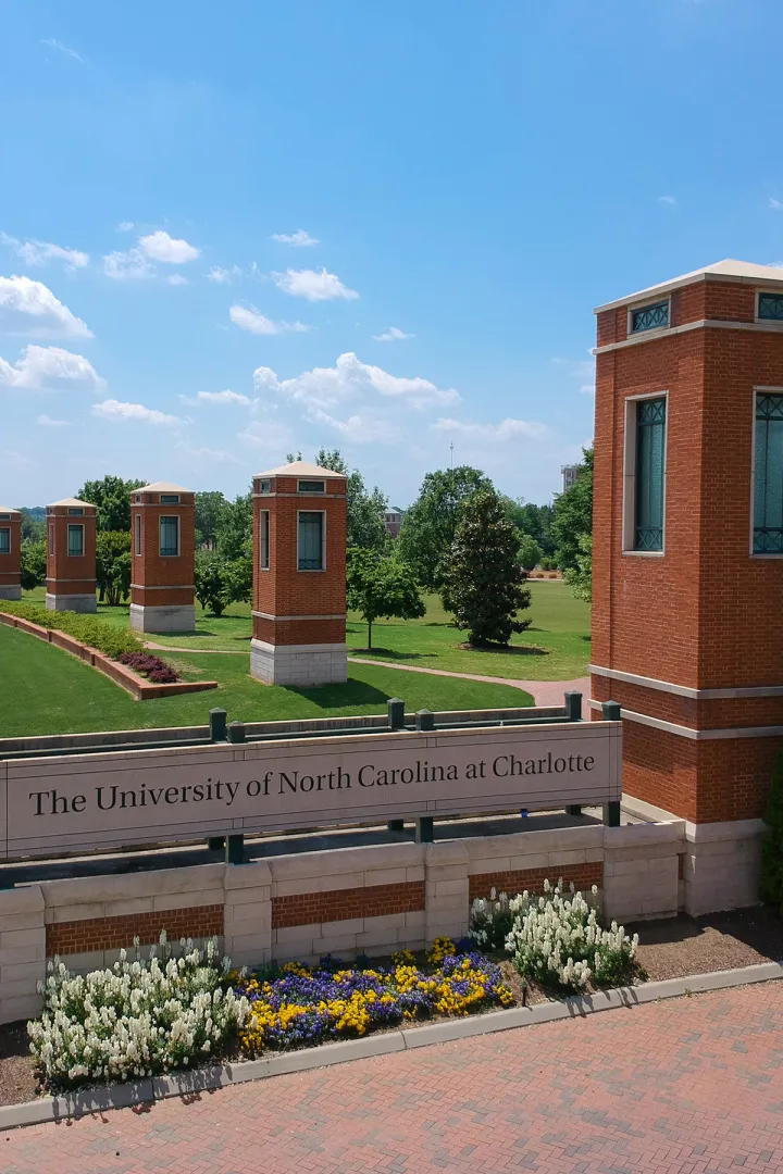 Aerial view of Dixon Gate on University City Blvd